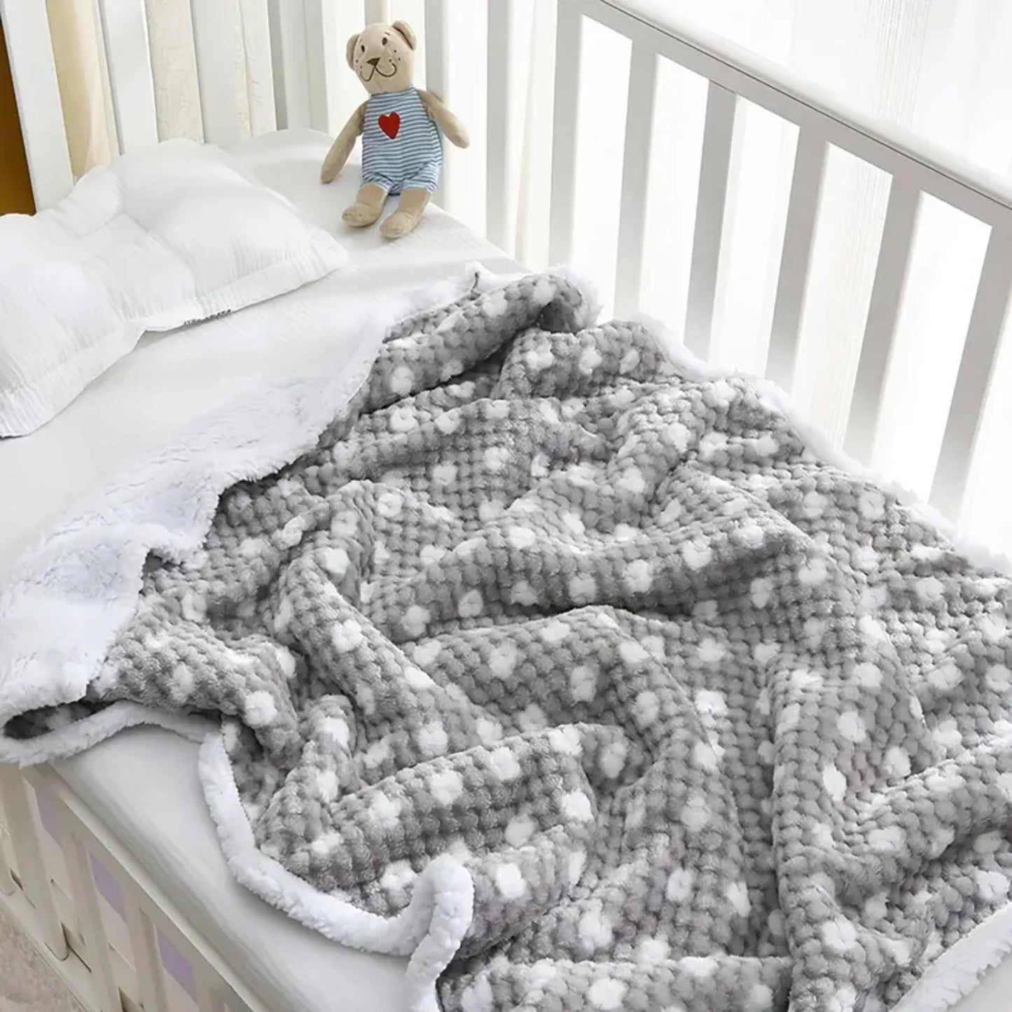 Warm and Cozy Plush Newborn Baby Blanket - Fast Selling Popular Ideal Gift for Boys and Girls, Perfect for Keeping Your Baby Coz