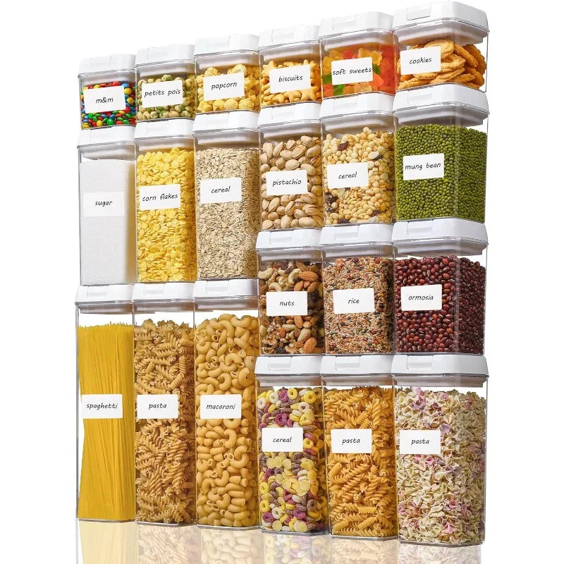 21 PCS Airtight Food Storage Containers Set BPA Free Plastic