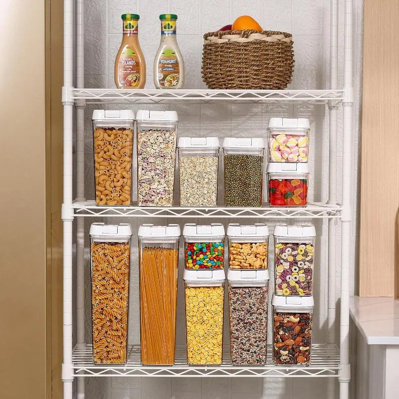21 PCS Airtight Food Storage Containers Set BPA Free Plastic