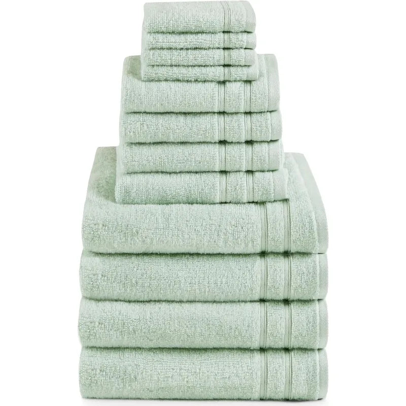 Luxury Bathroom Towel Set of 12 Piece 100% Cotton Towels
