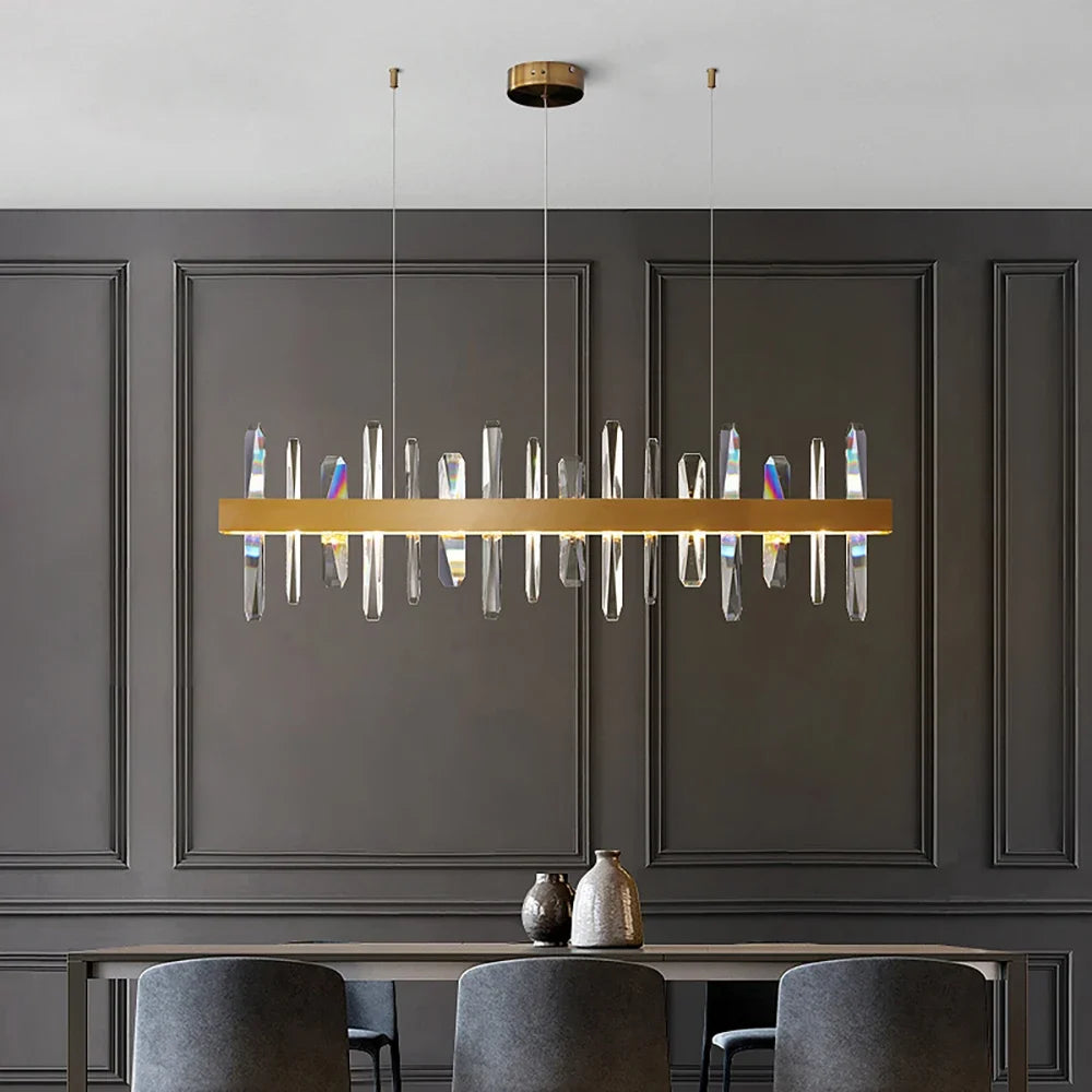 Modern Luxury Crystal Pendant Light for Dining Room and Living Room Home Decoration