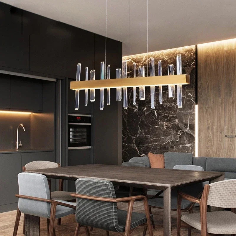 Modern Luxury Crystal Pendant Light for Dining Room and Living Room Home Decoration