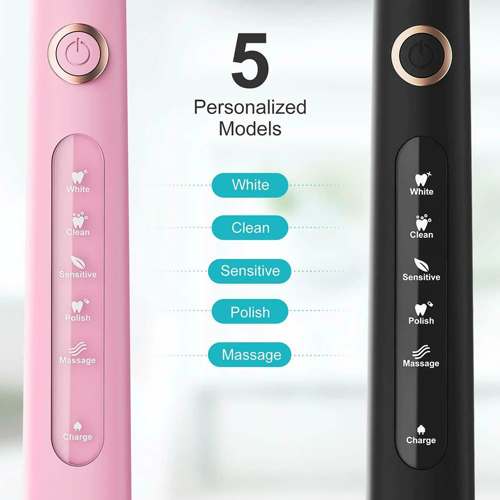 Fairywill Sonic Electric Toothbrush FW-D7 Set USB Charge