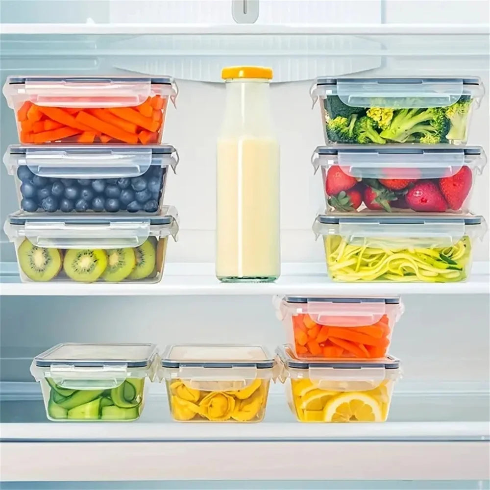 24Pcs Kitchen Storage Container Set - Dishwasher Safe Bins