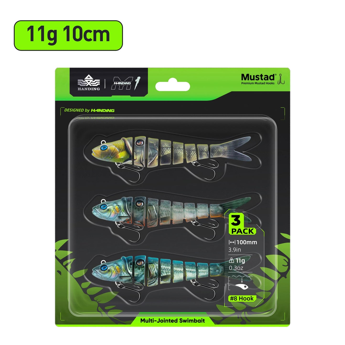 HANDING 3Pcs Fishing Lure Multi-Jointed Swimbait Set