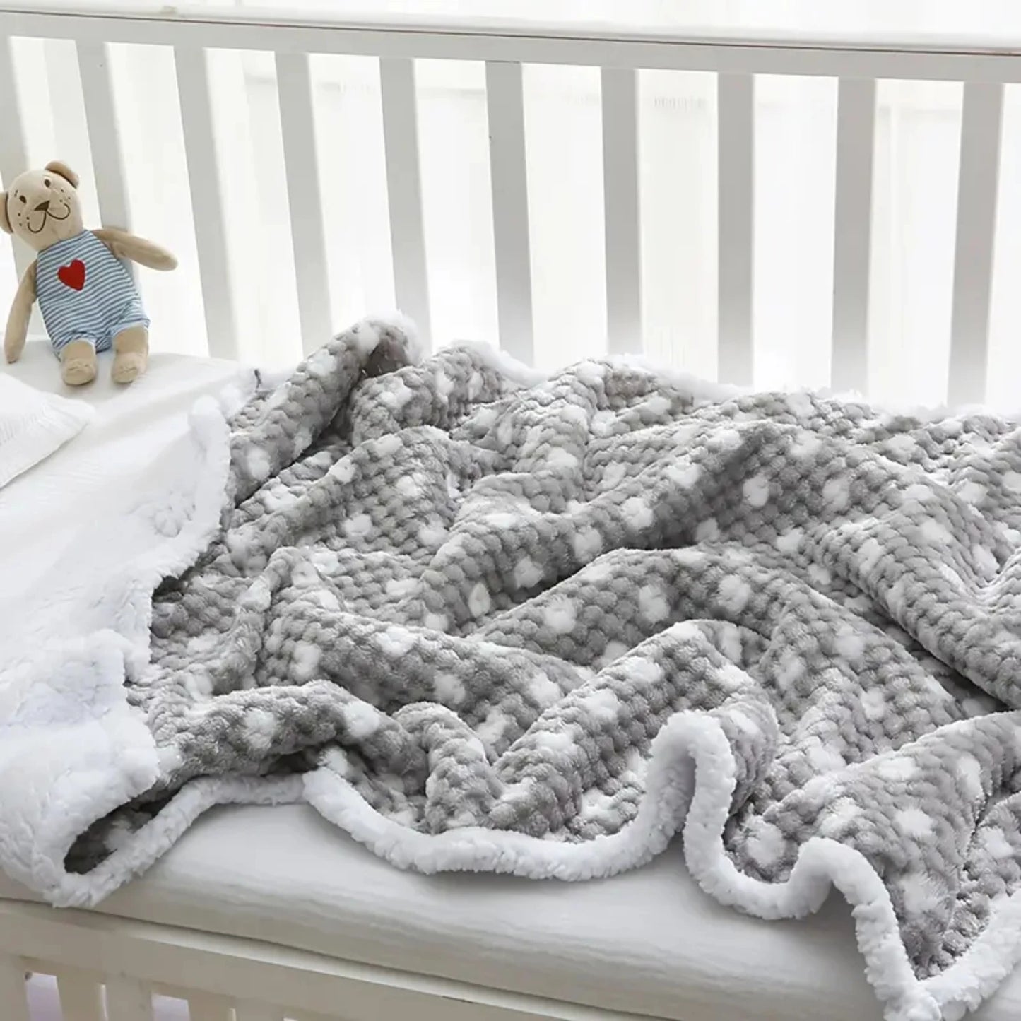 Warm and Cozy Plush Newborn Baby Blanket - Fast Selling Popular Ideal Gift for Boys and Girls, Perfect for Keeping Your Baby Coz
