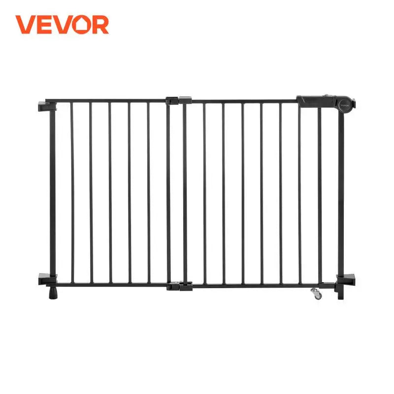 Vevor Baby Gate 29.5 to 43 Inches Adjustable Width 28 Inches High Dog Gate No Threshold Bar Easy Step Walk for Child and Pet Security