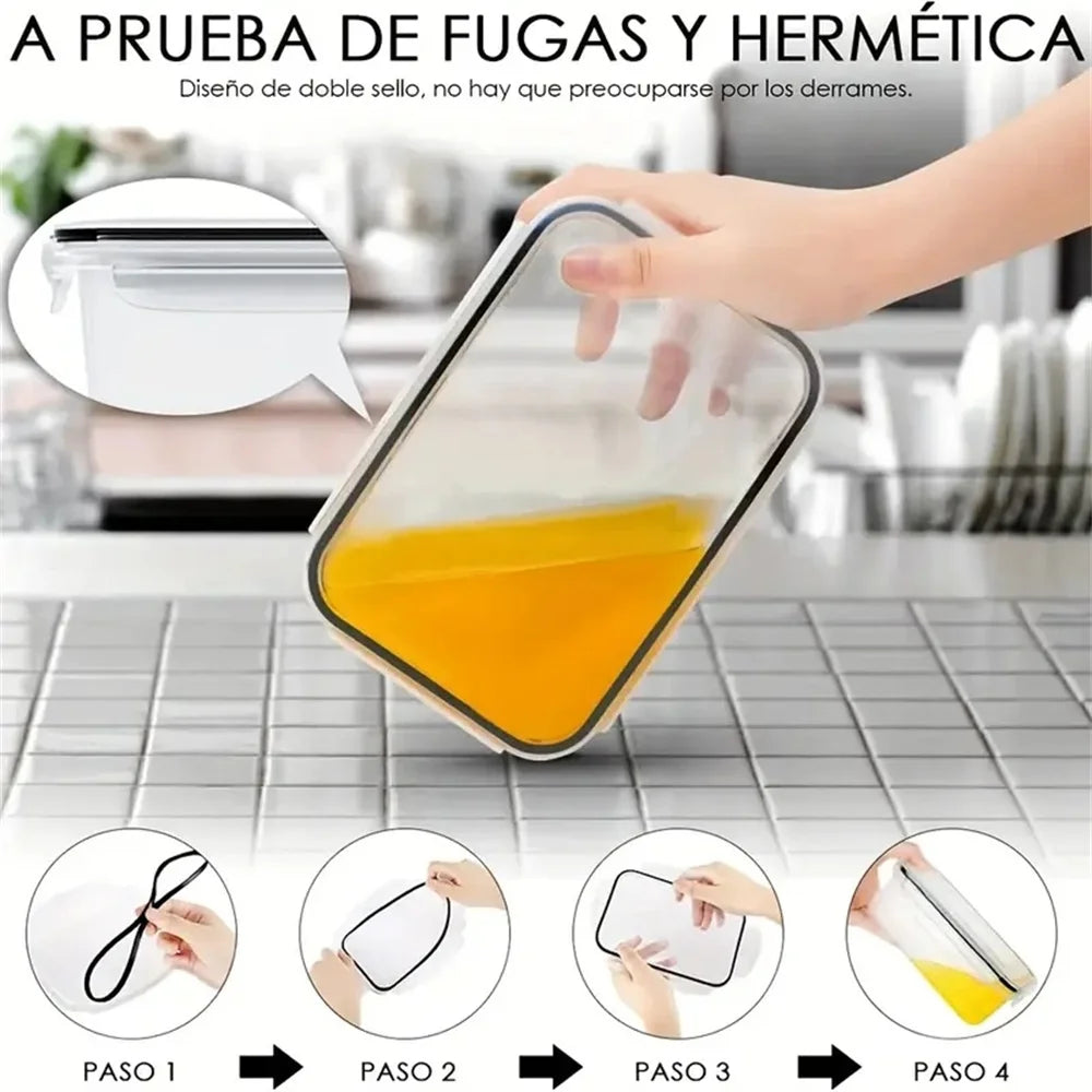24Pcs Kitchen Storage Container Set - Dishwasher Safe Bins