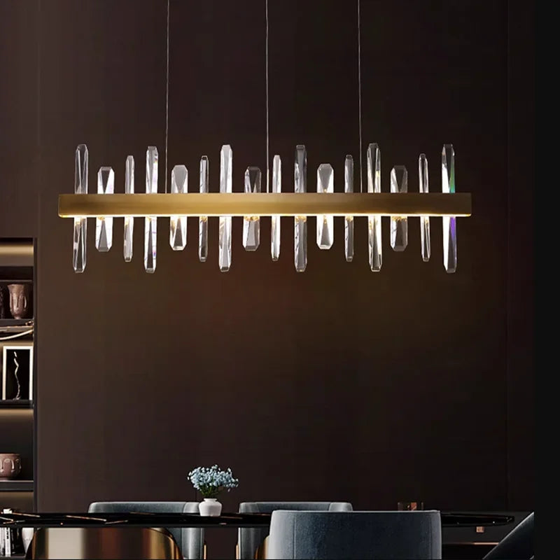 Modern Luxury Crystal Pendant Light for Dining Room and Living Room Home Decoration